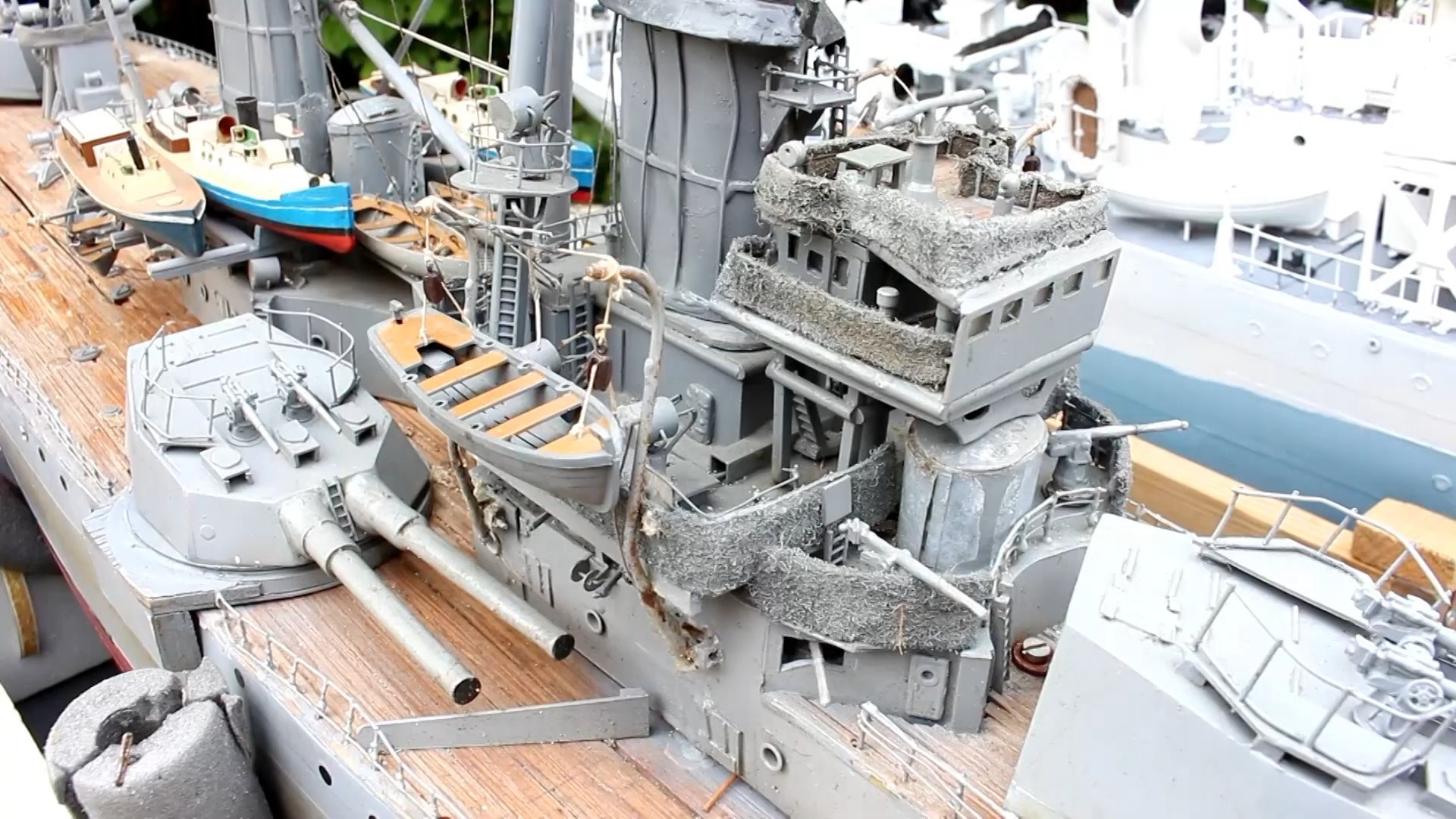 遥控船 RC船 1/96比例的无畏号战列舰