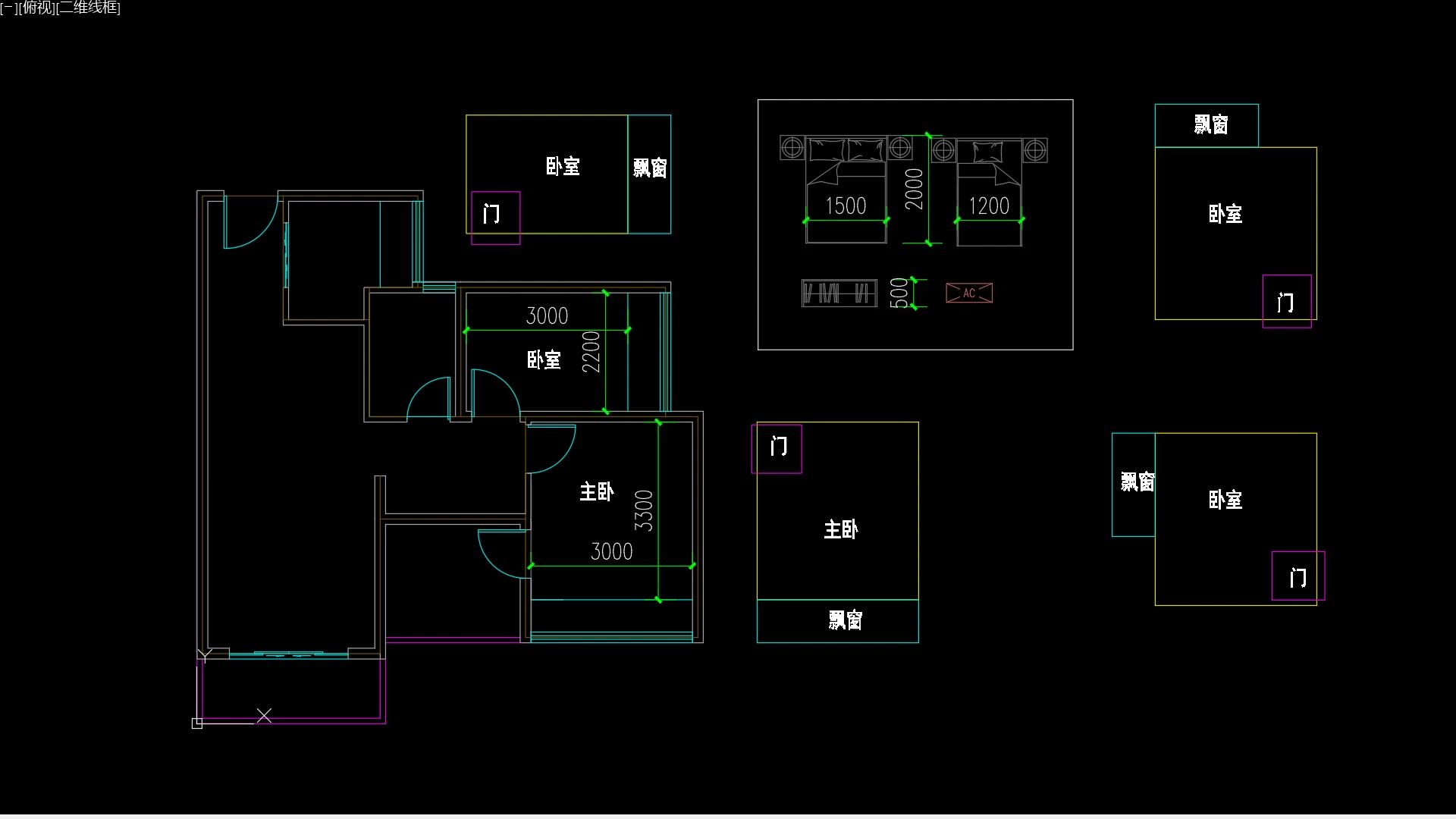 卧室平面布局算法