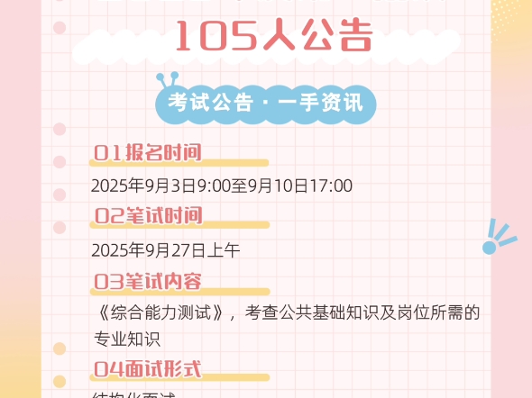 上饶市属国有企业2025年度第一批次105人公告报名时间：2025年9