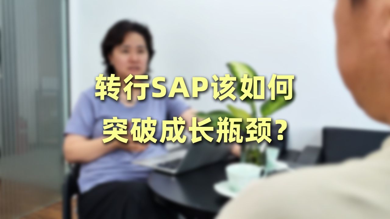转行SAP该如何突破成长瓶颈？