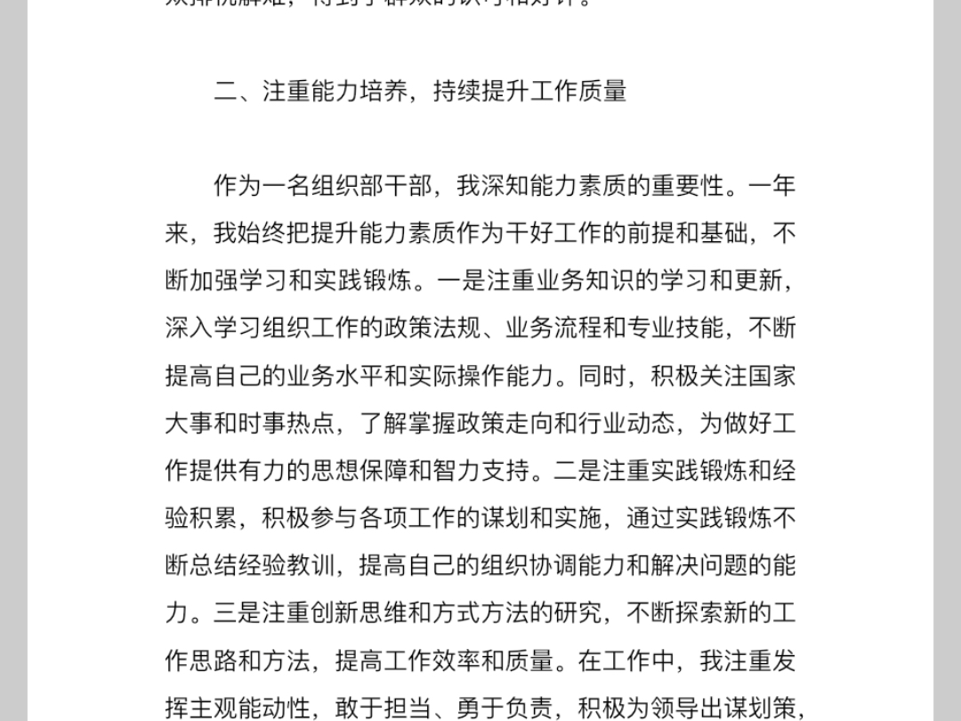 2024个人工作总结（德能勤绩廉）