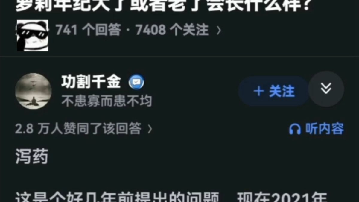萝莉年纪大了或者老了会长什么样？