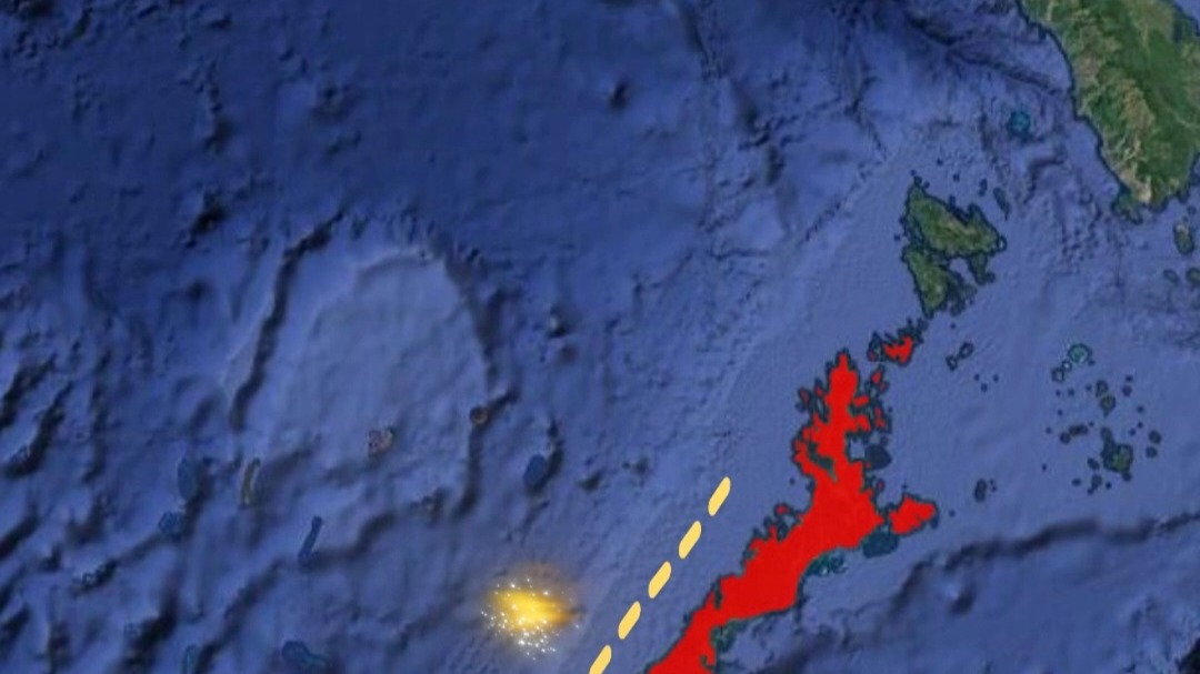 中国边缘的巴拉望岛