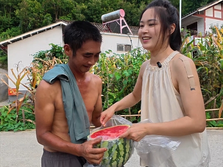 虽然今天钱买的不多，但是我乐在其中