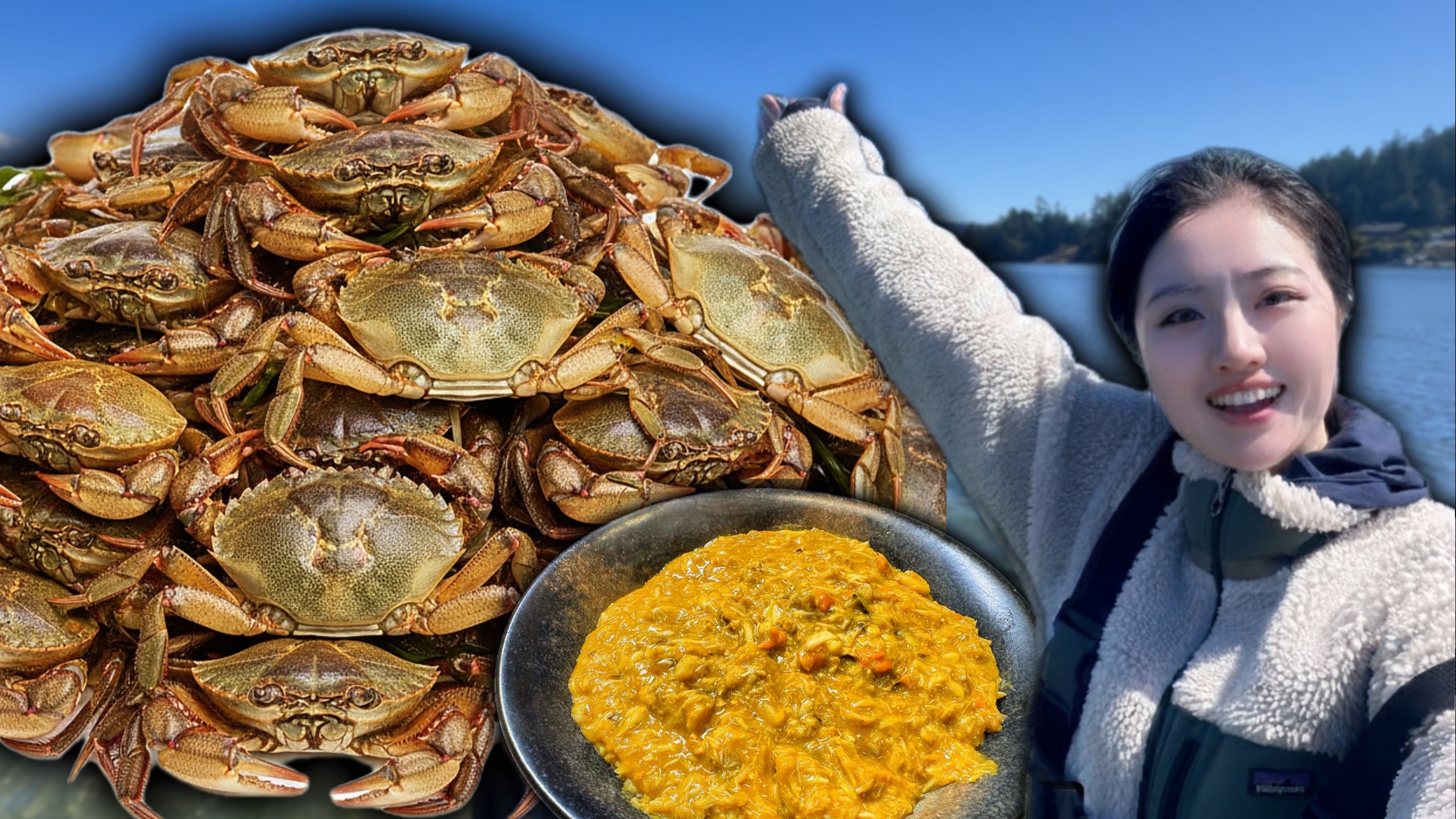 海边小强平替爆黄大闸蟹，复刻天价蟹黄拌饭！