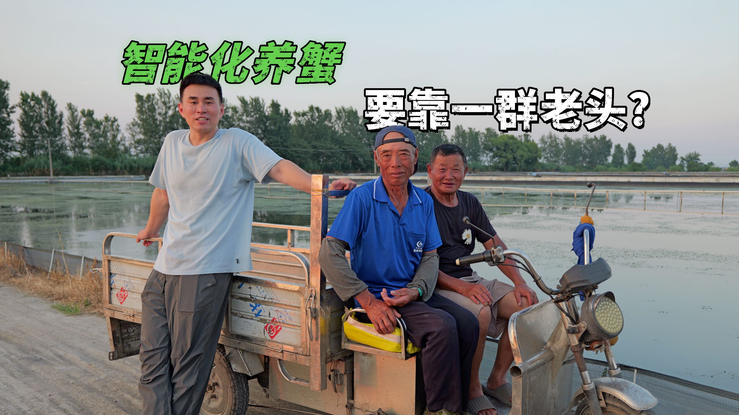 为了减轻师傅们的工作量 我完成了2000亩蟹塘的智能化升级