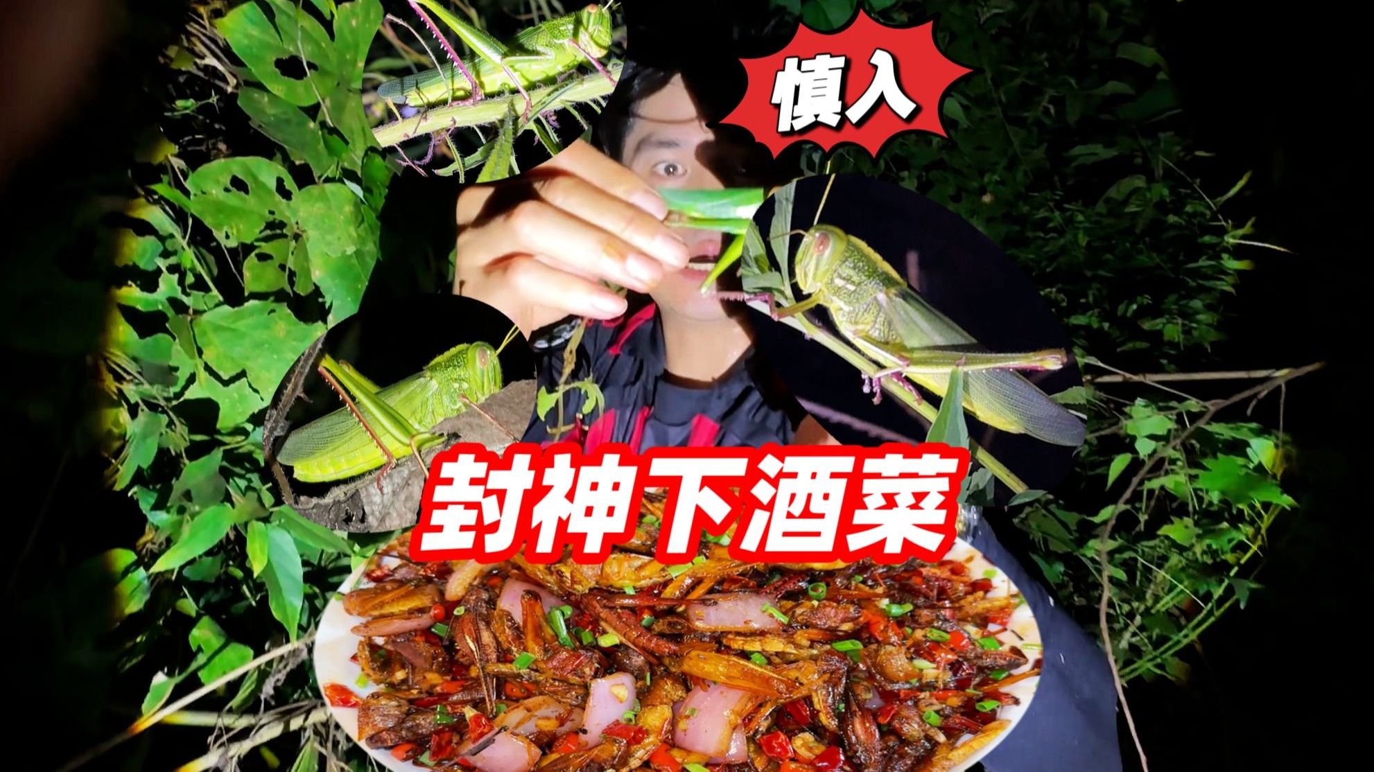 如果下酒菜有段位，这道椒盐油炸蚂蚱可封神！椒香酥脆会上瘾