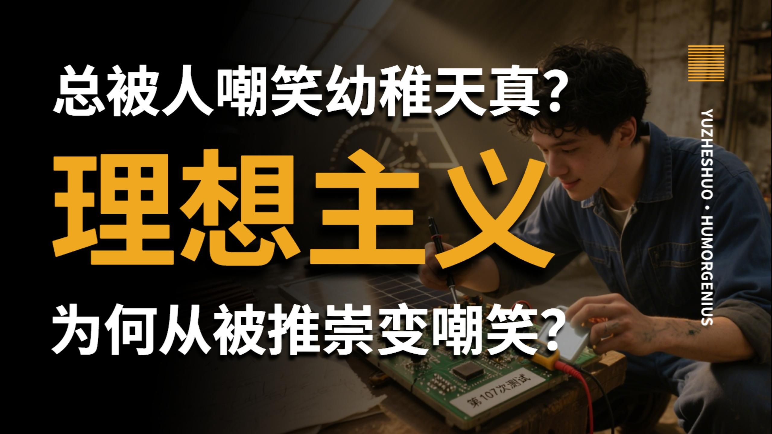 【愚者说】还在笑“理想主义”幼稚、天真？你可能错过了人生最