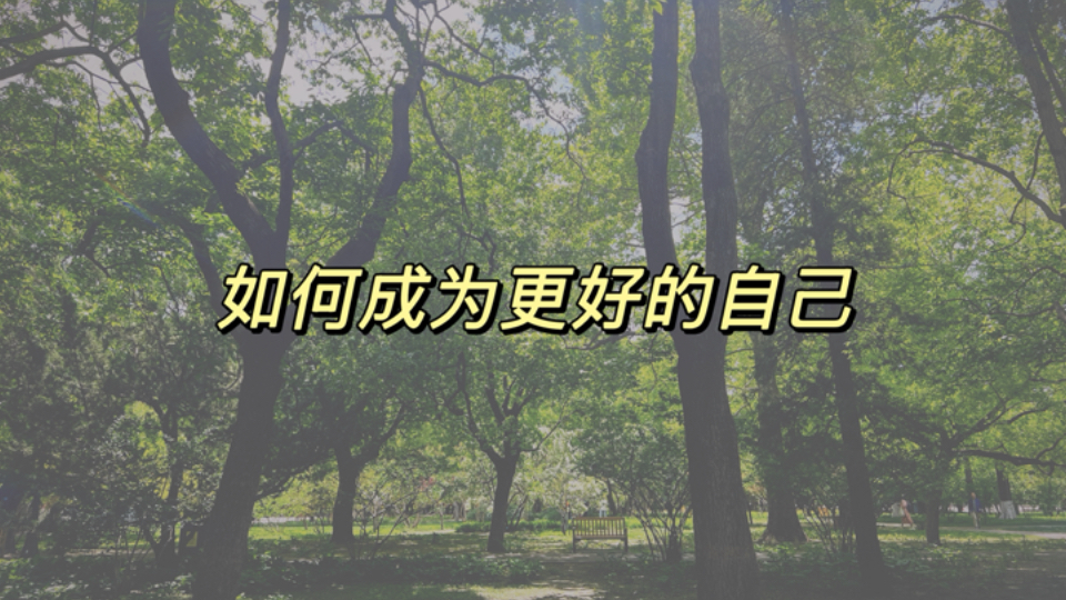 【Hugelin琳】如何成为更好的自己