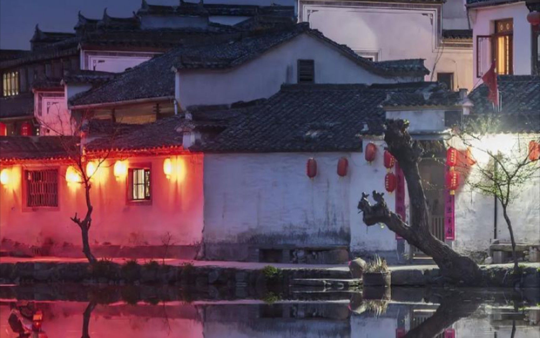 夜色温柔，江南春色，古建筑有愛