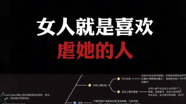 女人就是喜欢被虐,而不是顺从她的男人