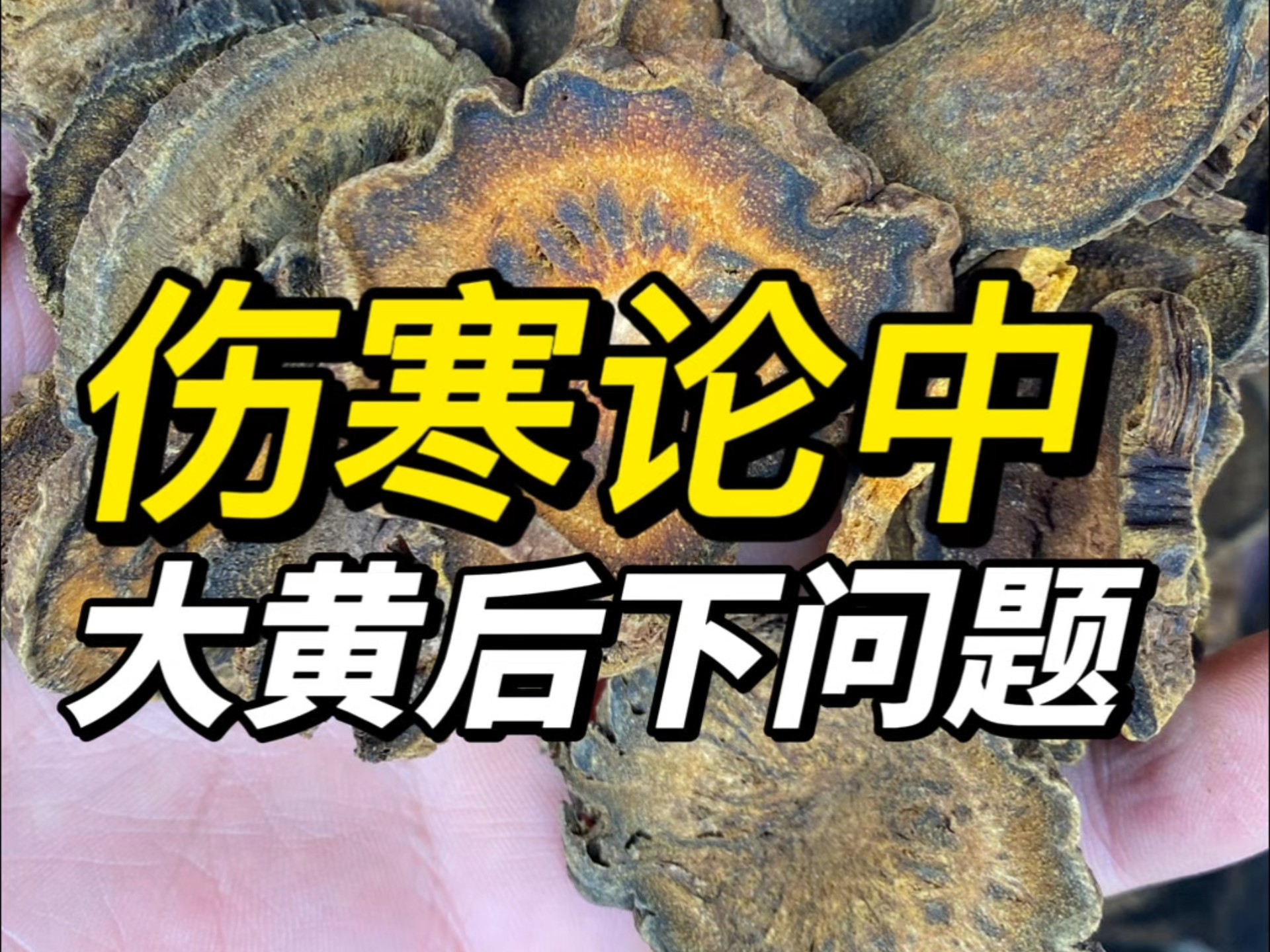 药典里面大黄后下，不是伤寒论中的大黄后下