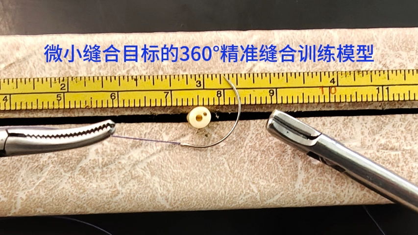 全世界最难的腹腔镜尿道360°精准吻合模型，没有之一。腔内直