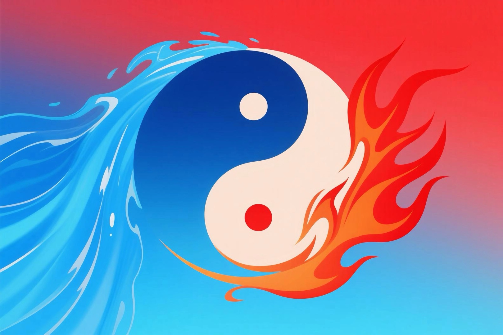 肾水上行心火下降，阴阳平衡