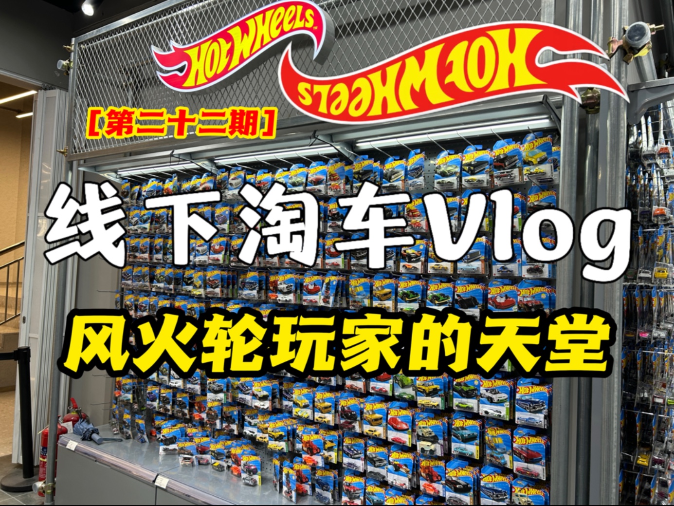 简直是风火轮玩家的天堂！线下淘车vlog [第二十二期]满满四墙