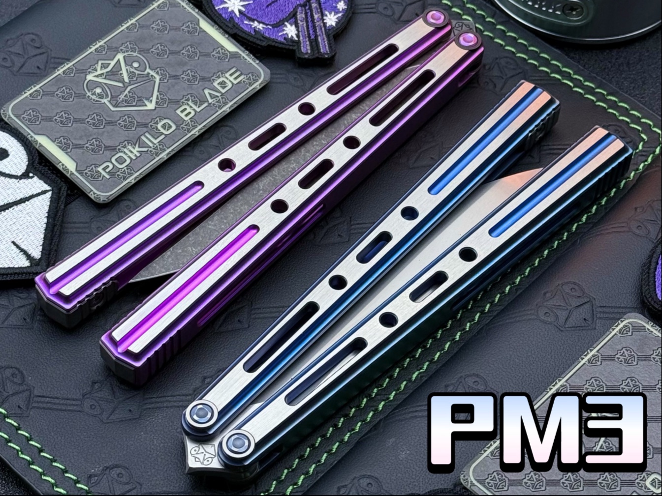 PM3蝴蝶刀-色彩绝妙的组合 PKB旗下第三款蝴蝶刀 两分钟带你