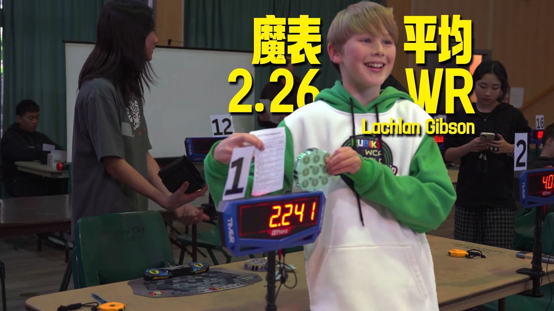 2秒26！WR！Lachlan Gibson打破魔表平均世界纪录