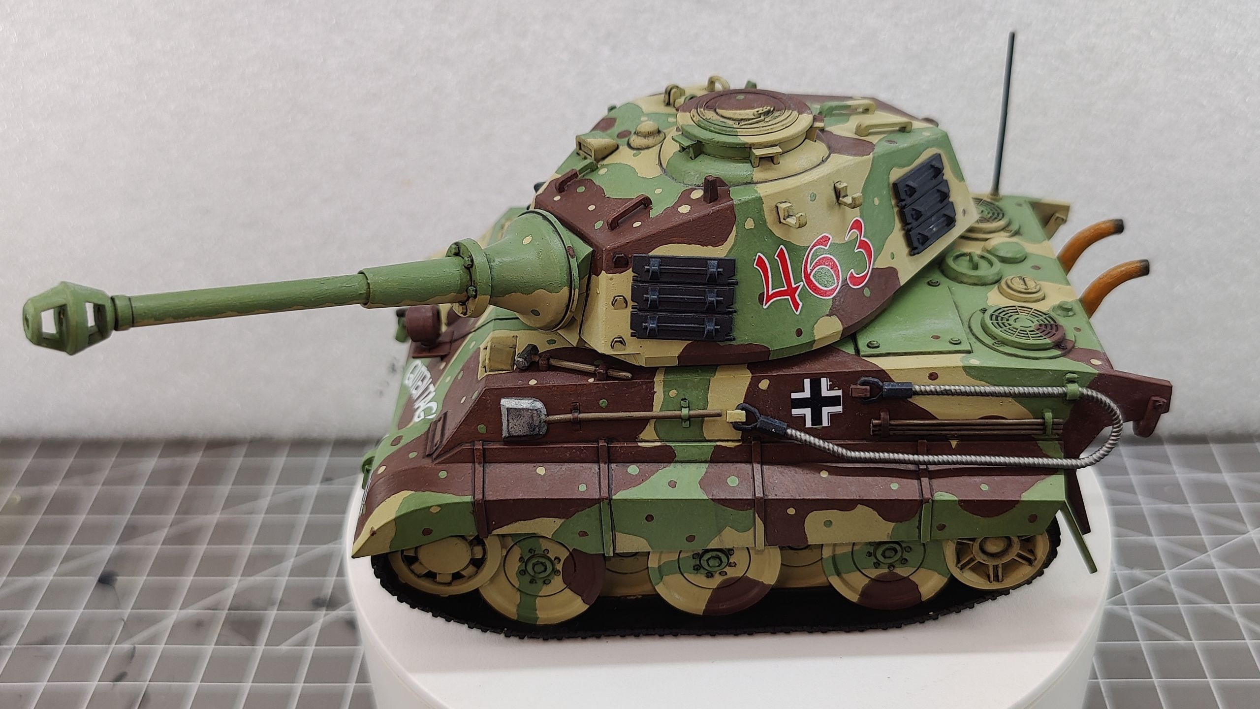 MENG 萌虎下山！Q版虎王（亨舍尔炮塔）拼装+涂装