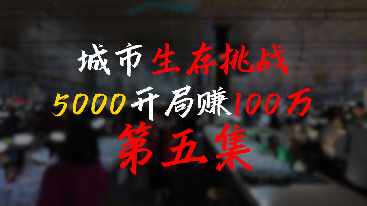 城市生存挑战 5000开局赚到100万丨第五集