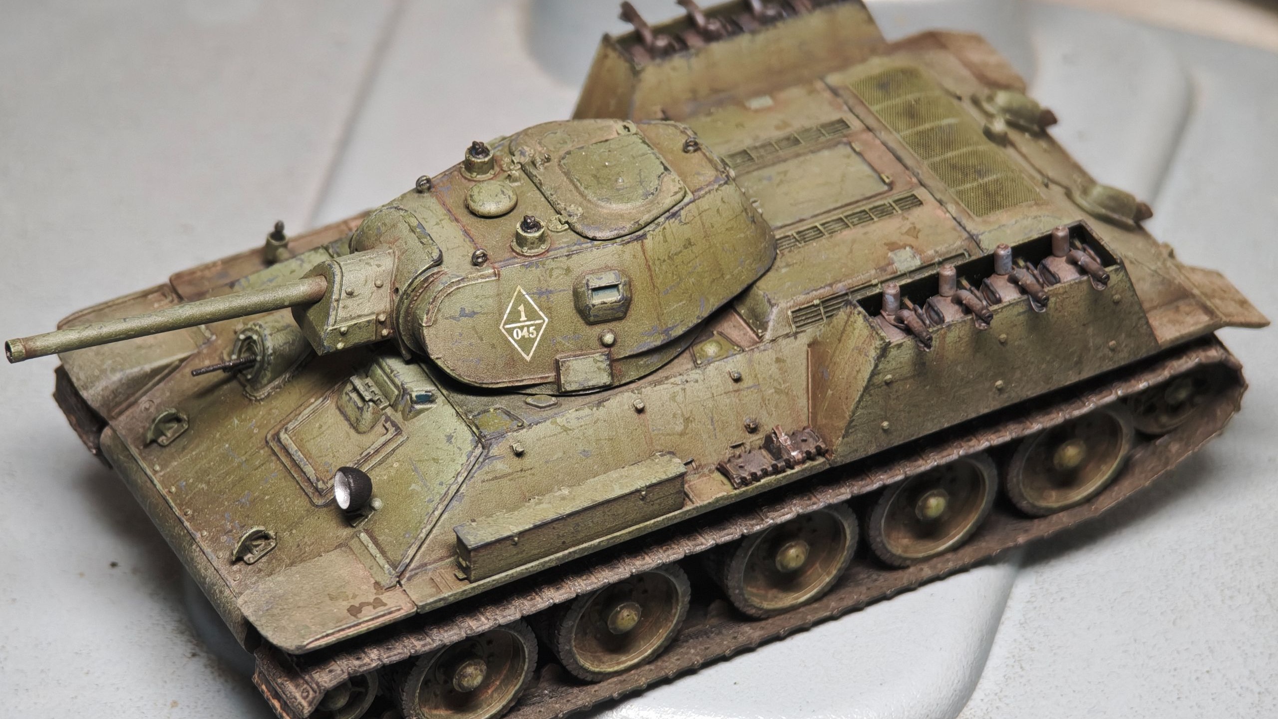 72比例 特别Waghhhhhhh的T-34搭载FOG-1模型制作