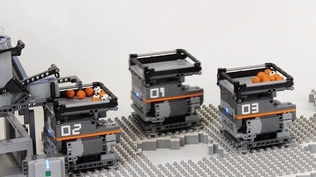 全向车运输小球 LEGO Omnidirectional vehicle Great Ball C
