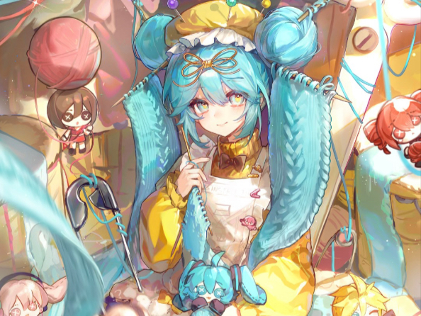 毛线初音绘画接龙