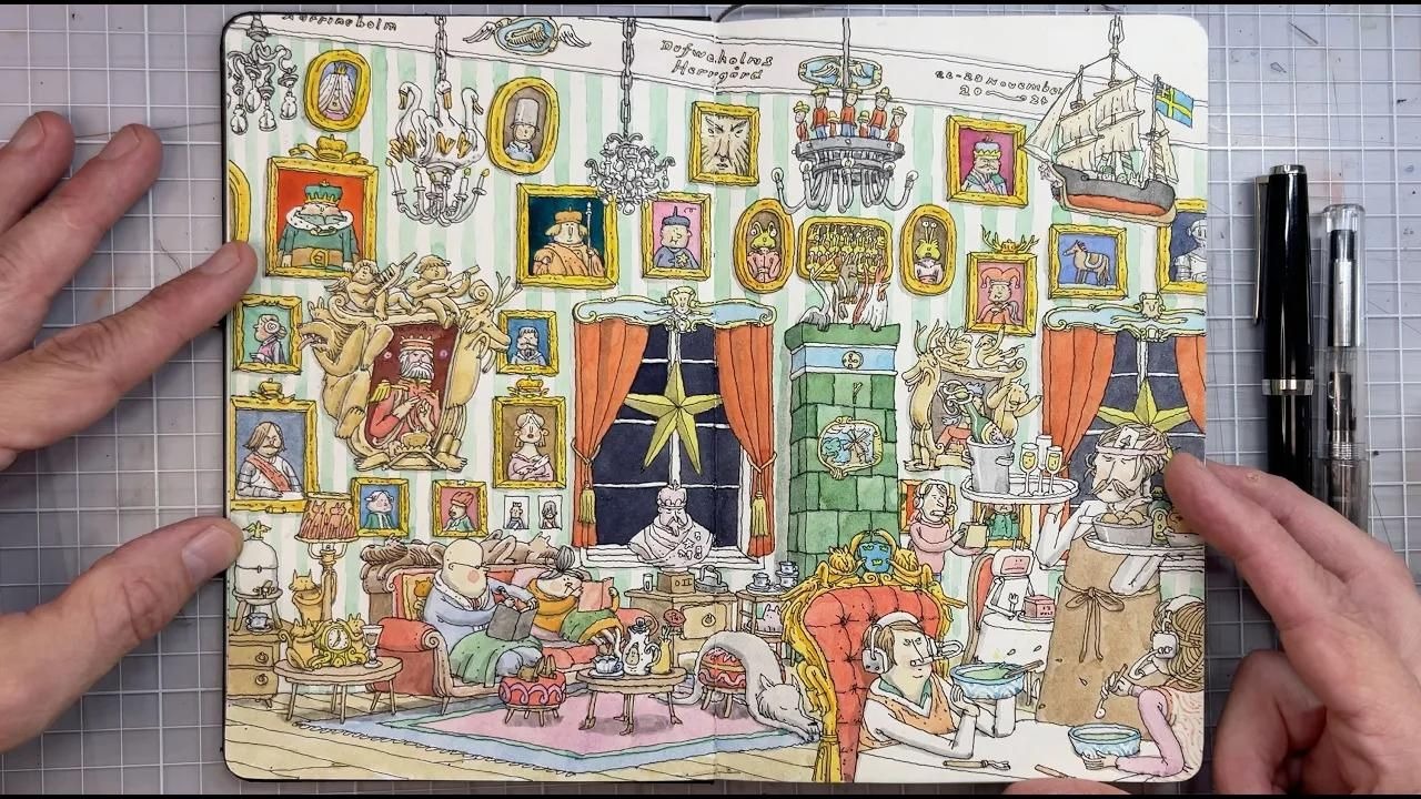 Mattias Adolfsson: Moleskine 44号速写本翻翻看
