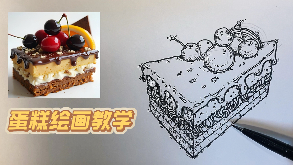 蛋糕怎么画？保姆级教程