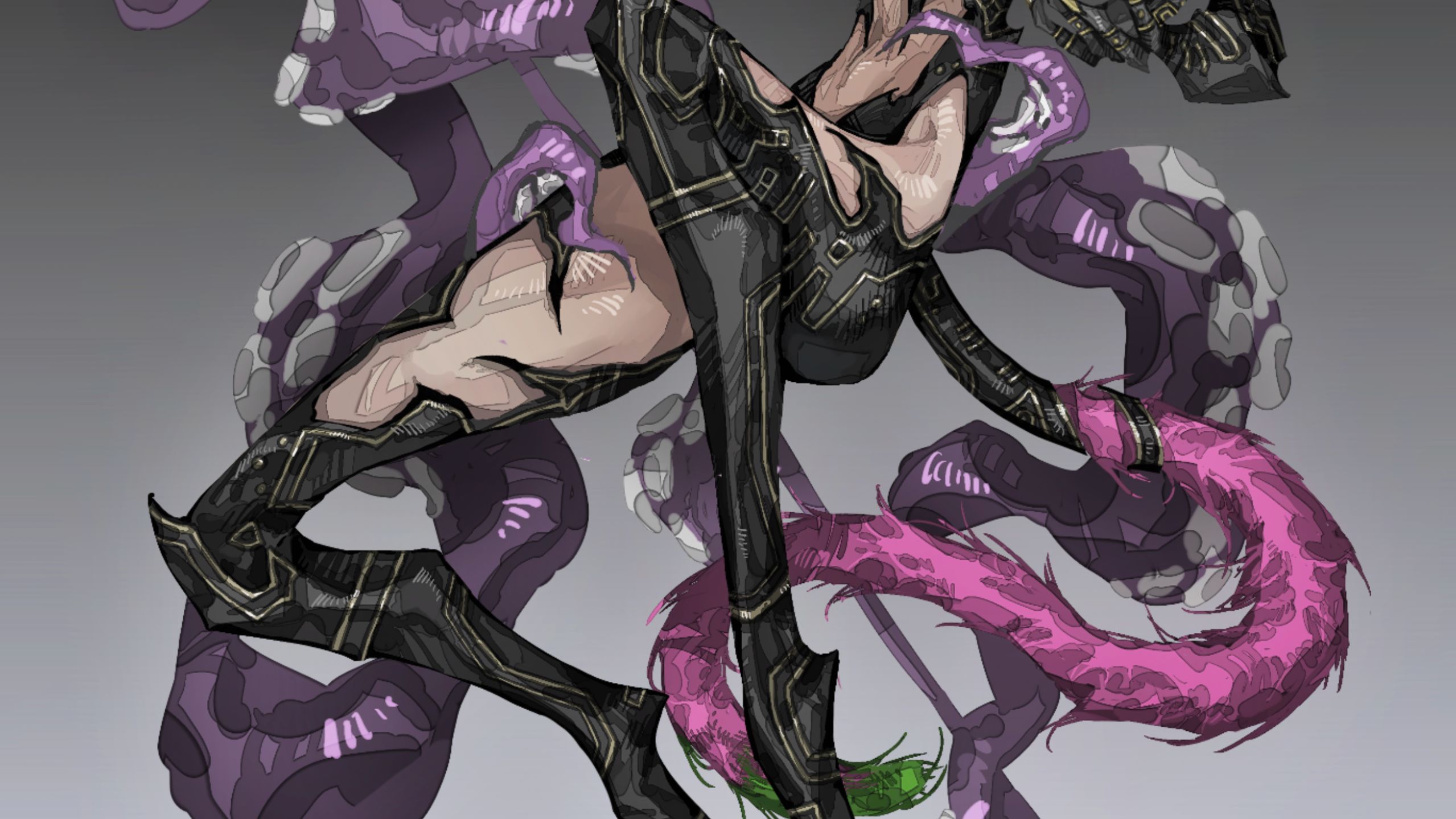 【绘画过程】2分钟看猫男oc立绘