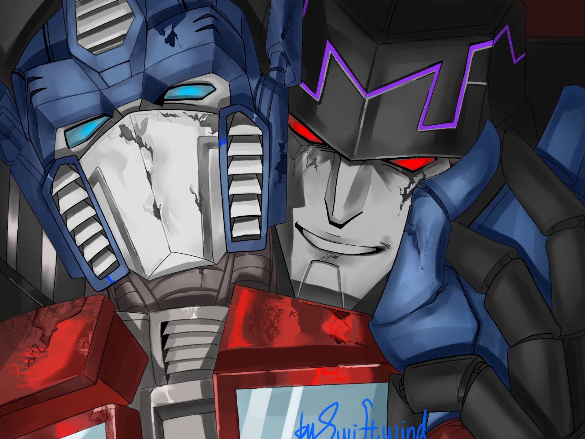 审讯室里宿敌打架罢了。