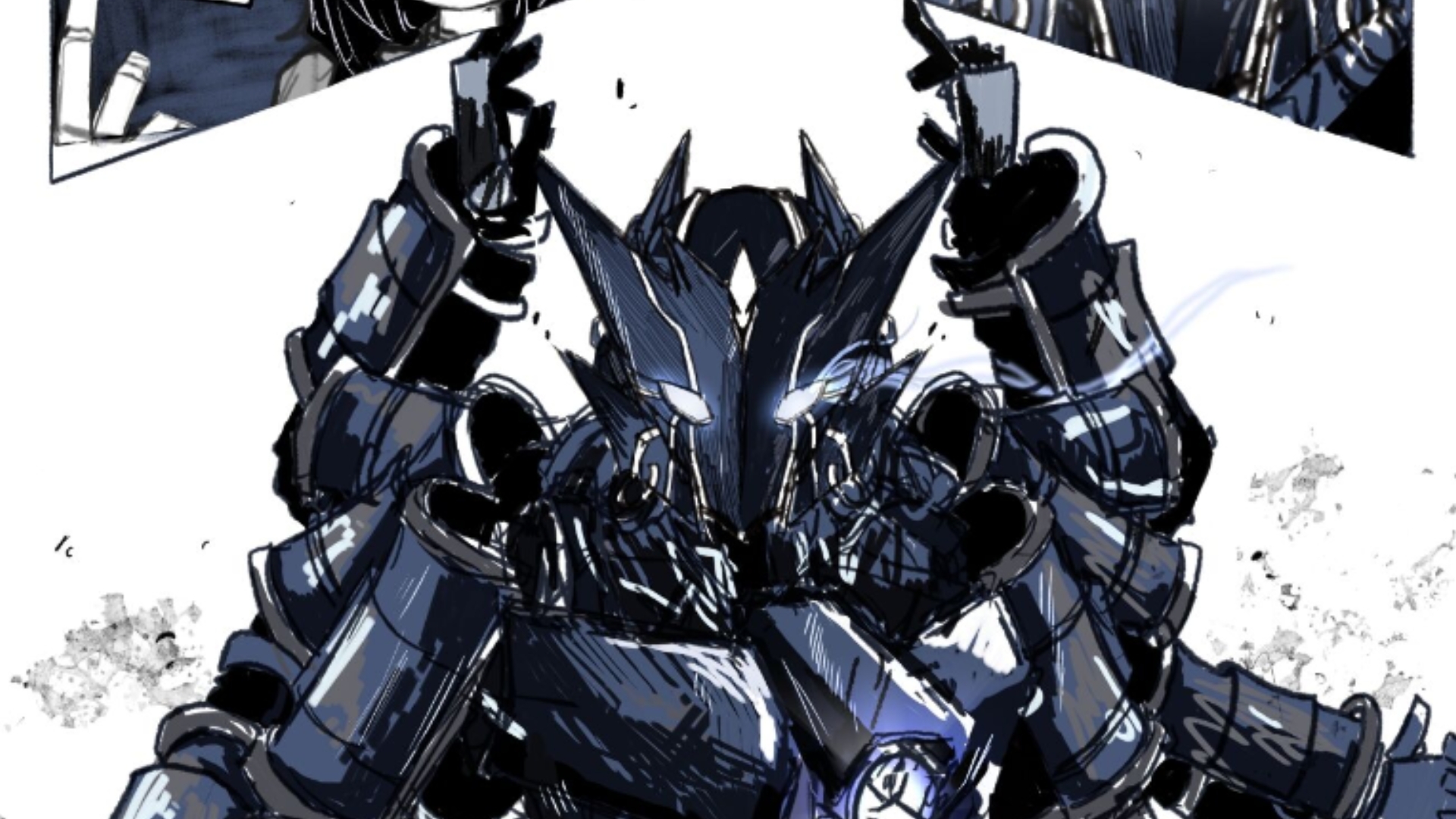 画了一页漫画