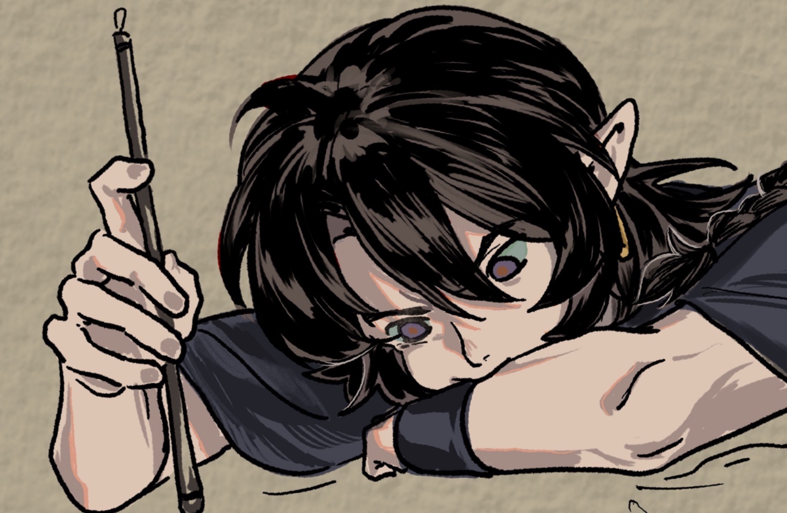 【绘画过程】君清狗之梦到哪里画哪里