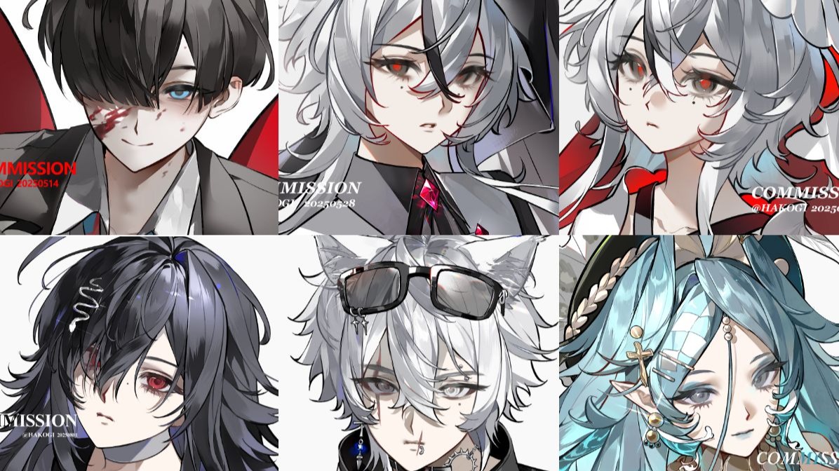 跨度两个月左右的头像稿件过程