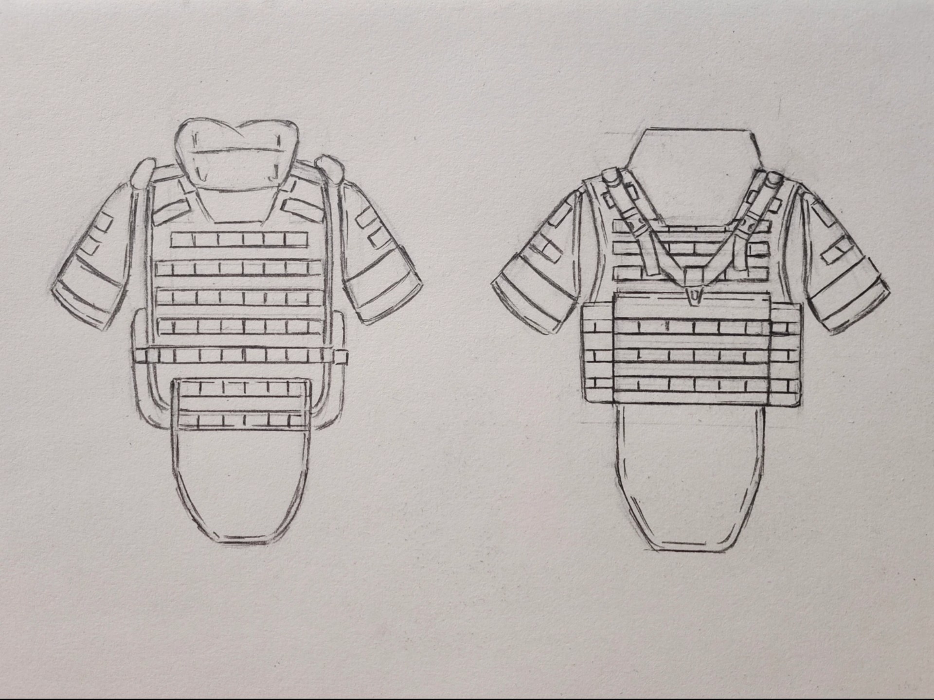 硬核防弹衣绘画