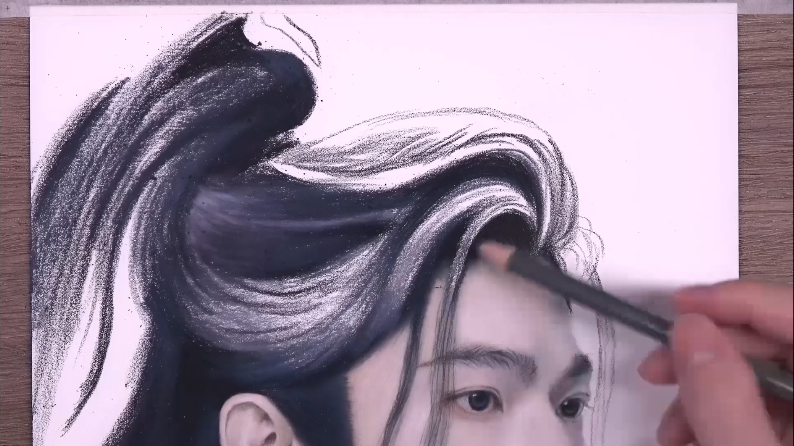 彩铅画一个杨洋剑仙