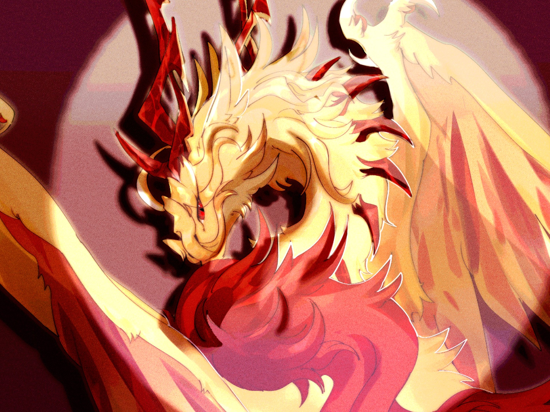 【边狱巴士/绘画过程】桑丘，但是拟龙（请勿外放）