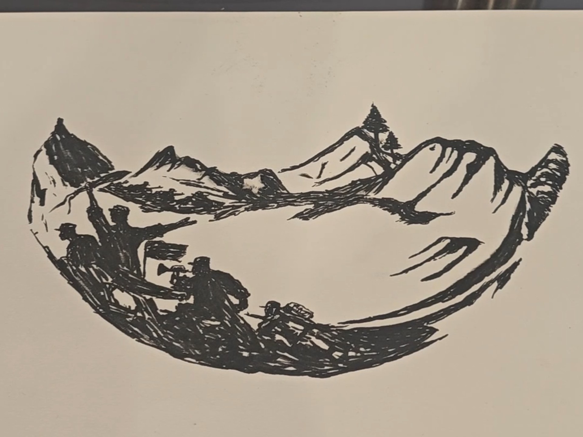 纪念抗日战争胜利80周年，我画了副画中画！