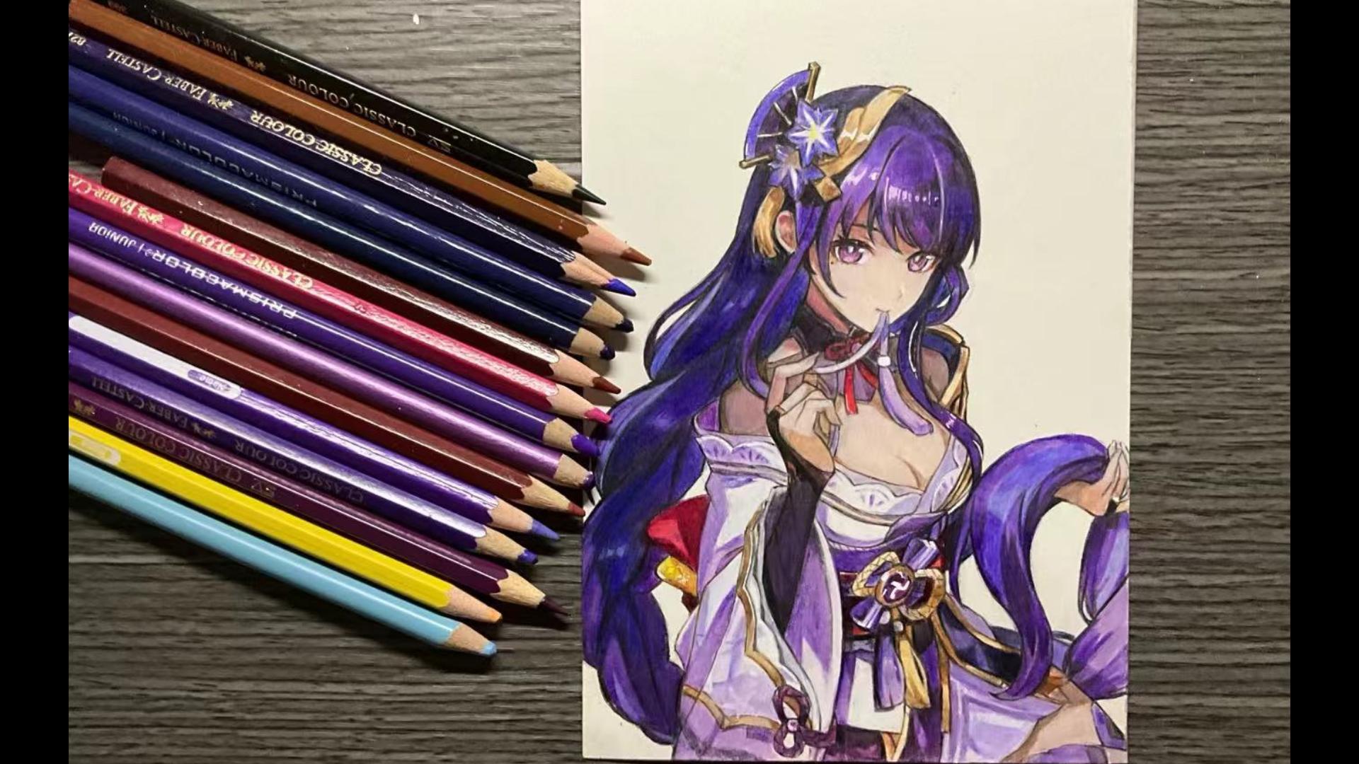 手绘雷电将军，零帧起手