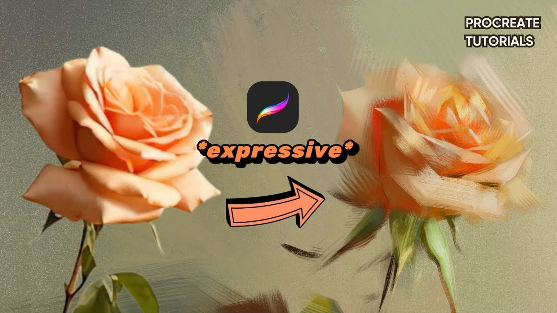 【Procreate】✨ 写意玫瑰绘画教程：掌握Procreate松散自信笔