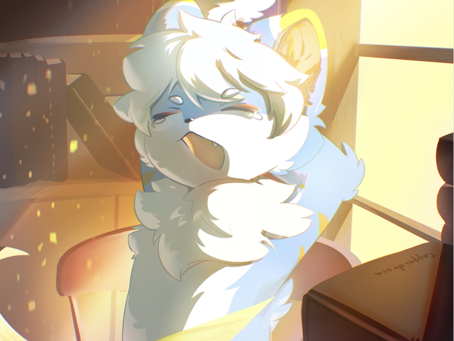 oc设定补全：图书馆的摸鱼虫