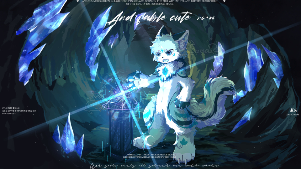 【兽设绘画过程】要被时空穿梭机带走了？！！