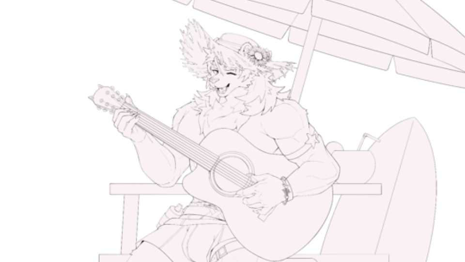【furry绘画】绘画过程