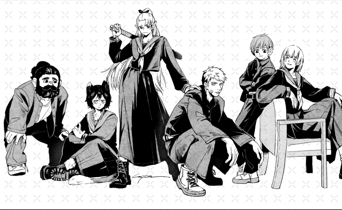 又攒了20多张迷宫饭速写发发