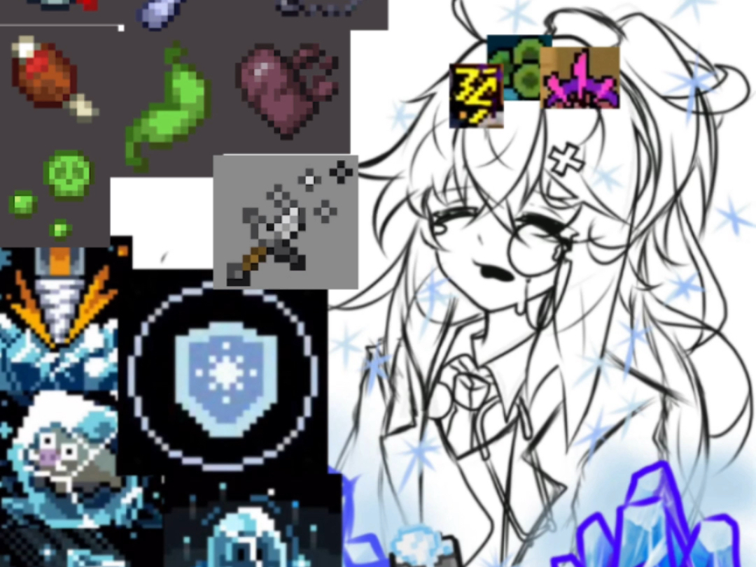 那些半夜起来画画的up们……be like: