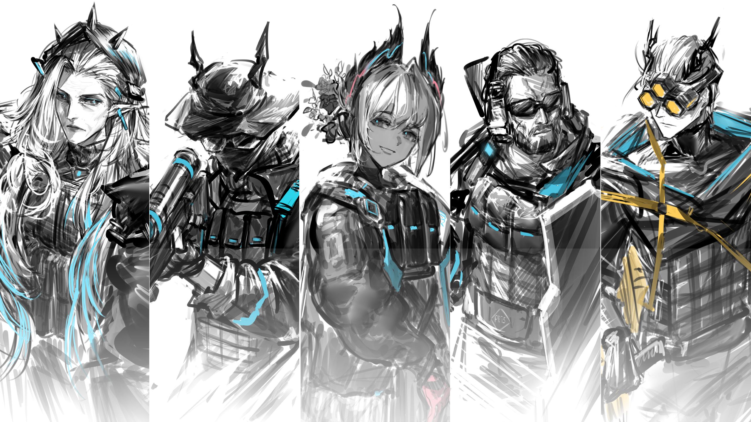 “罗德岛的最终防线”【绘画过程】