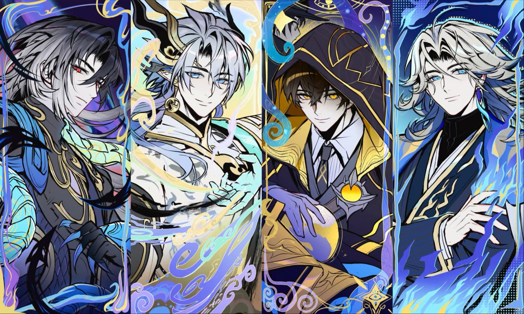 【王者荣耀/稷下F4】学长学长我们喜欢你(/ω＼)