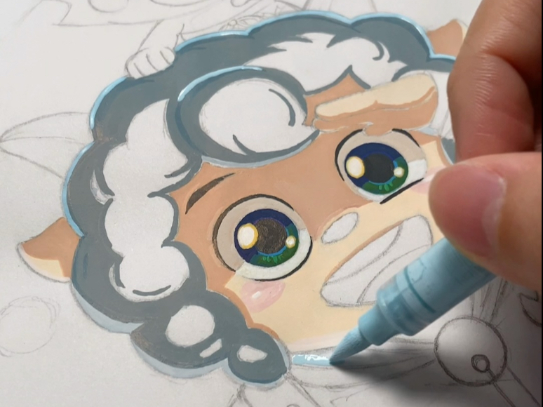 丙烯马克笔 | 喜羊羊与灰太狼之异国破晓