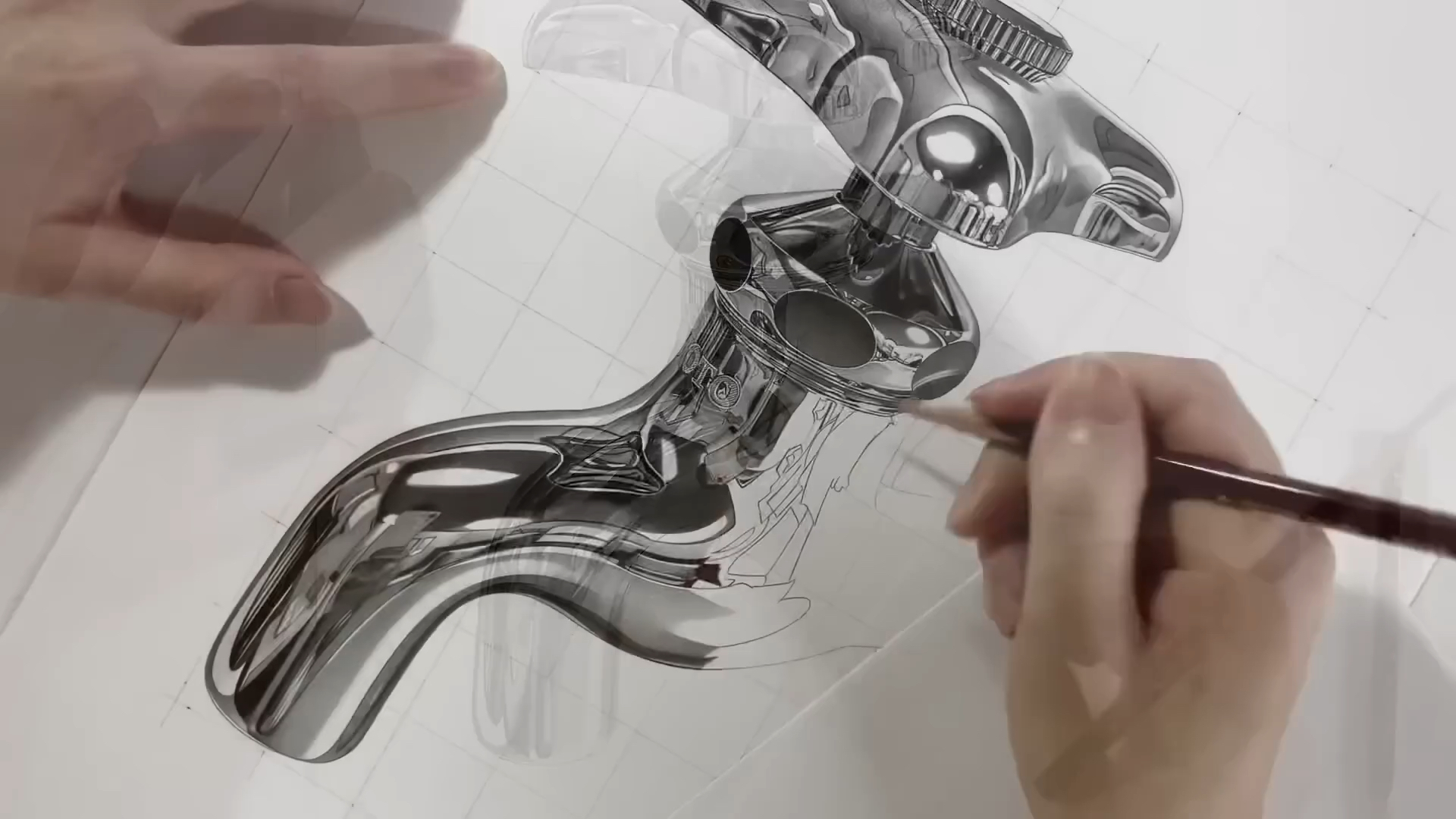 [铅笔画]水龙头