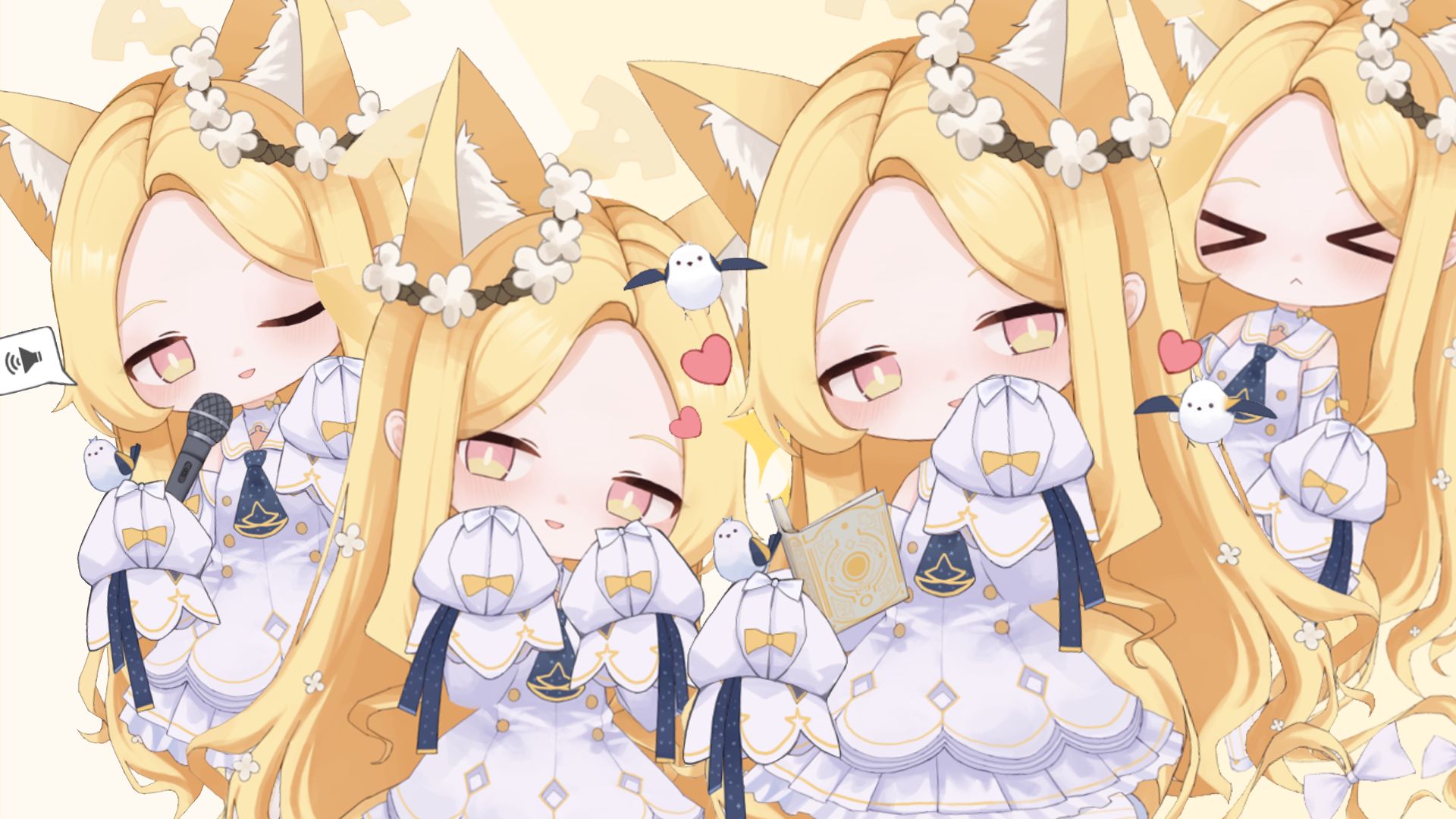【碧蓝档案/Live2d免费桌宠】百合园圣娅 模型展示