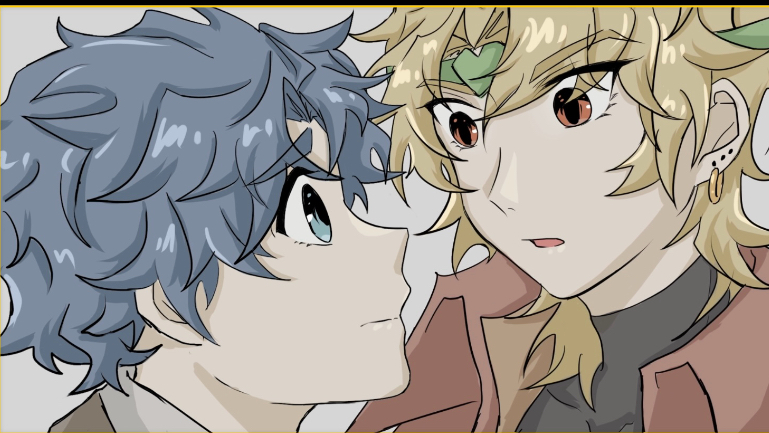 【jojo迪乔/描改手书】与反派的吻戏｜悪役にキスシーンを